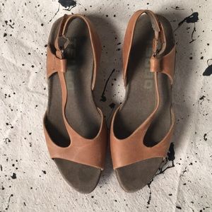 Tsubo leather platform sandal